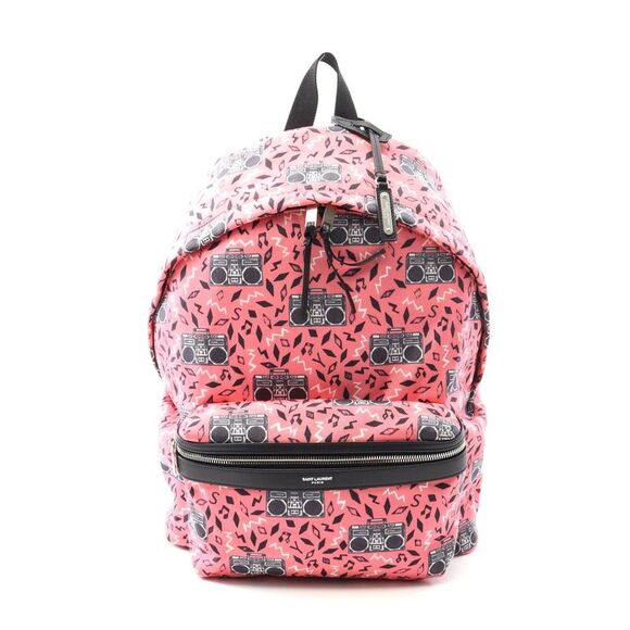 Yves Saint Laurent Canvas Leather Backpack - Picture 1 of 6